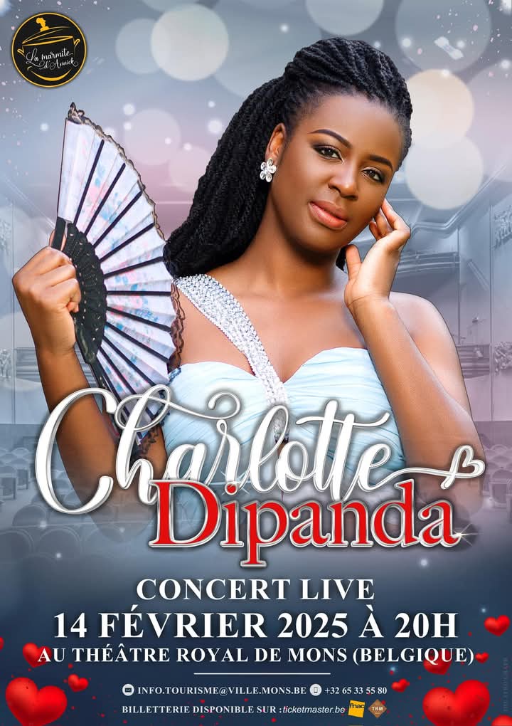 💞St Valentin 2025 : Charlotte Dipanda : Une soirée d’amour au Théâtre Royal de&nbsp;Mons
